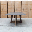 The Oatley 240cm Dark Concrete Dining Table available to purchase from Warehouse Furniture Clearance at our next sale event.