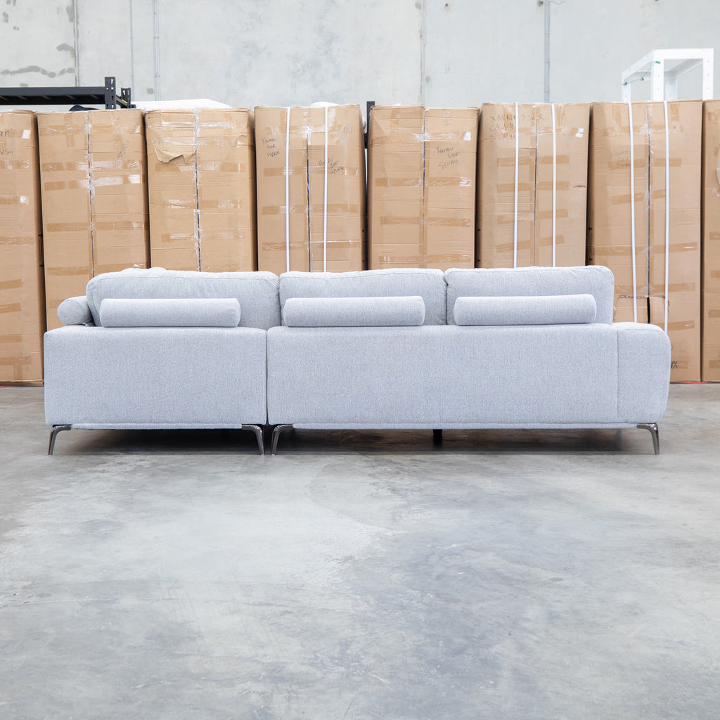 The Odette RHF Corner Chaise Lounge - Slate available to purchase from Warehouse Furniture Clearance at our next sale event.