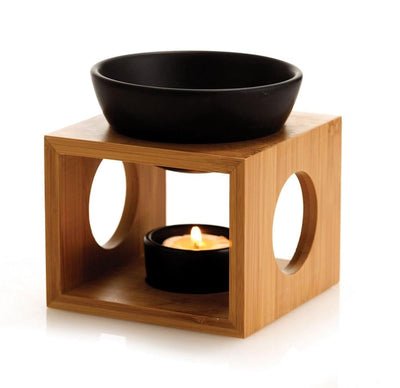 The Oil Burner Set W/ Bamboo Holder - Brown/Black - GD15 - Available In-Store Only available to purchase from Warehouse Furniture Clearance at our next sale event.