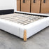 The Okina King Upholstered Bed - Cream
