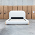 The Okina King Upholstered Bed - Cream