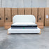 The Okina King Upholstered Bed - Cream