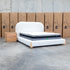 The Okina King Upholstered Bed - Cream