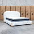 The Okina King Upholstered Bed - Cream