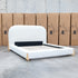 The Okina King Upholstered Bed - Cream