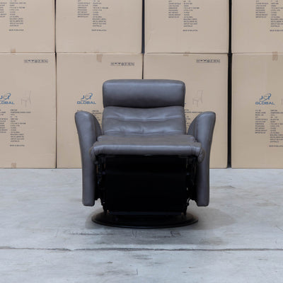 The La-Z-Boy Olav Large Power Rocker Recliner Swivel Chair - Aurora Charcoal available to purchase from Warehouse Furniture Clearance at our next sale event.
