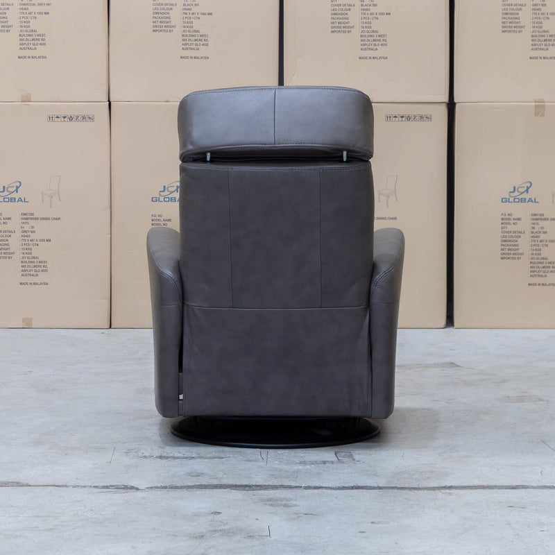 The La-Z-Boy Olav Large Power Rocker Recliner Swivel Chair - Aurora Charcoal available to purchase from Warehouse Furniture Clearance at our next sale event.