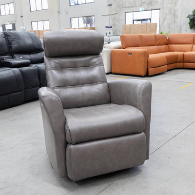 The La-Z-Boy Olav Power Rocker Recliner Swivel Chair - Aurora Charcoal available to purchase from Warehouse Furniture Clearance at our next sale event.