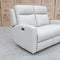 The Olsen Dual-Motor Two Seat Recliner Suite - Beige Leather available to purchase from Warehouse Furniture Clearance at our next sale event.