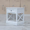 The Hampton 1 Drawer Bedside - Style 3 available to purchase from Warehouse Furniture Clearance at our next sale event.