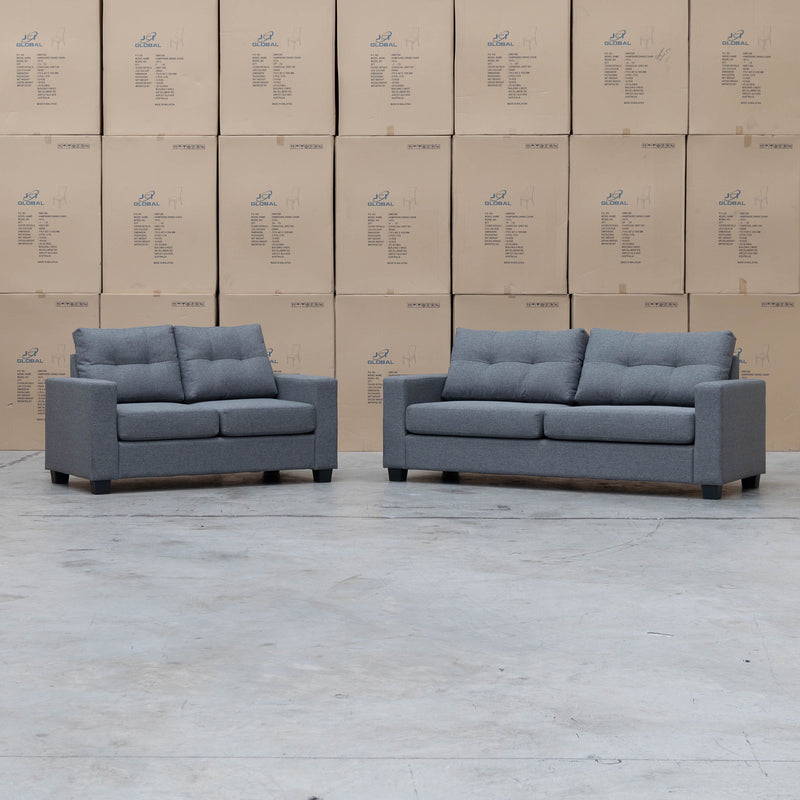 Vendi 3 + 2 Seat Fabric Sofa Pair - Tigo