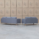 The Oslo 3 + 2 Seat Fabric Sofa Pair - Slate available to purchase from Warehouse Furniture Clearance at our next sale event.