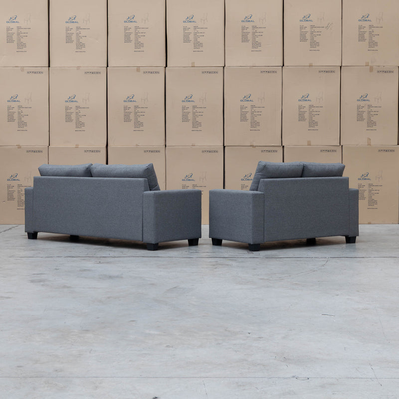 Vendi 3 + 2 Seat Fabric Sofa Pair - Tigo