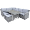 The Chios Outdoor Wicker Modular Lounge/Dining Suite available to purchase from Warehouse Furniture Clearance at our next sale event.