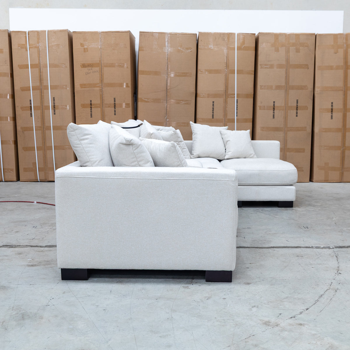 The Paige Reversible Chaise Lounge - Oat available to purchase from Warehouse Furniture Clearance at our next sale event.