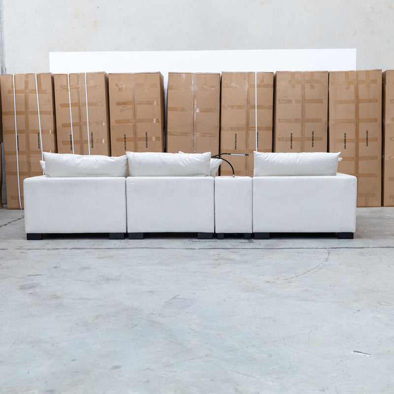 The Paige Reversible Chaise Lounge - Oat