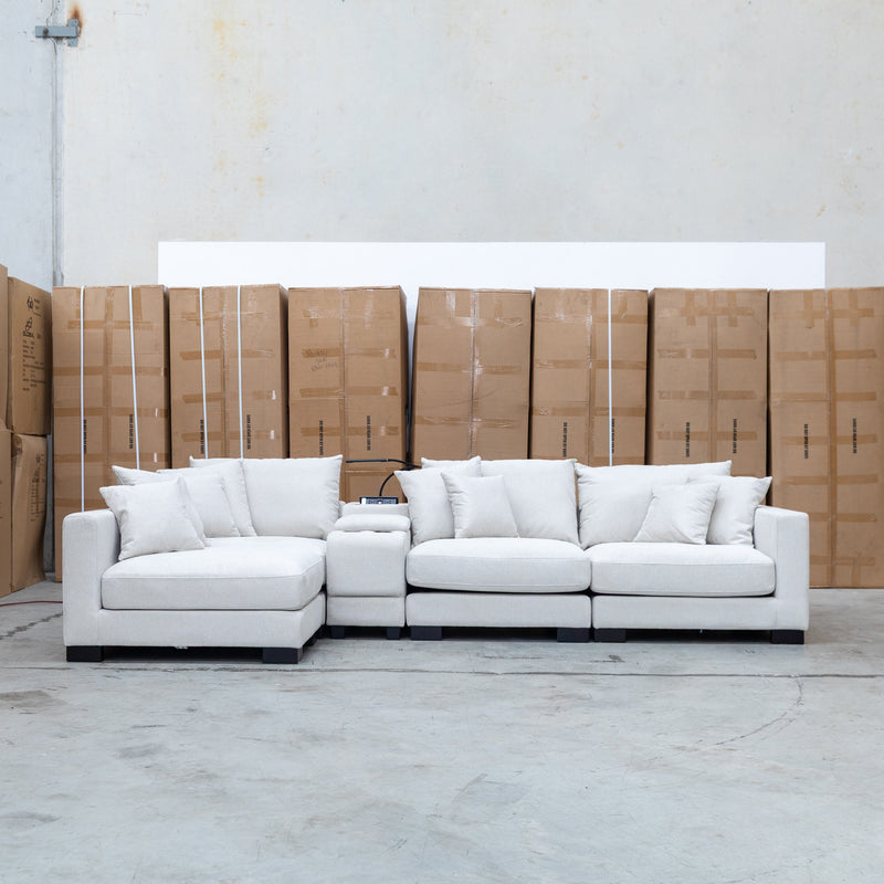 The Paige Reversible Chaise Lounge - Oat