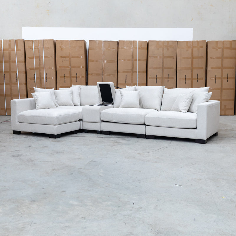 The Paige Reversible Chaise Lounge - Oat