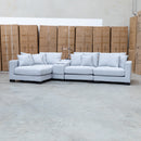 The Paige Reversible Chaise Lounge - Silver available to purchase from Warehouse Furniture Clearance at our next sale event.