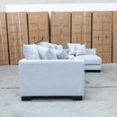 The Paige Reversible Chaise Lounge - Silver available to purchase from Warehouse Furniture Clearance at our next sale event.