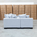 The Paige Reversible Chaise Lounge - Silver available to purchase from Warehouse Furniture Clearance at our next sale event.