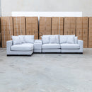 The Paige Reversible Chaise Lounge - Silver available to purchase from Warehouse Furniture Clearance at our next sale event.