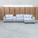 The Paige Reversible Chaise Lounge - Silver available to purchase from Warehouse Furniture Clearance at our next sale event.