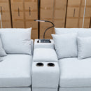 The Paige Reversible Chaise Lounge - Silver available to purchase from Warehouse Furniture Clearance at our next sale event.