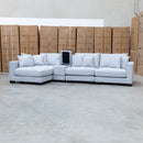 The Paige Reversible Chaise Lounge - Silver available to purchase from Warehouse Furniture Clearance at our next sale event.