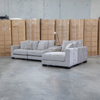 The Paige Reversible Chaise Lounge - Bark available to purchase from Warehouse Furniture Clearance at our next sale event.