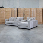 The Paige Reversible Chaise Lounge - Bark available to purchase from Warehouse Furniture Clearance at our next sale event.