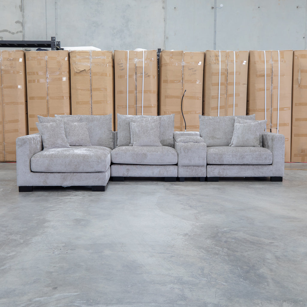 The Paige Reversible Chaise Lounge - Bark available to purchase from Warehouse Furniture Clearance at our next sale event.