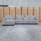 The Paige Reversible Chaise Lounge - Bark available to purchase from Warehouse Furniture Clearance at our next sale event.