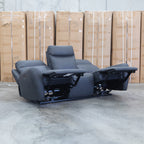 The Palm Cove Three Seater Triple Motor Electric Recliner Lounge - Coal available to purchase from Warehouse Furniture Clearance at our next sale event.