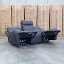 Palm Cove Three Seater Triple Motor Electric Recliner Lounge - Coal
