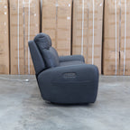The Palm Cove Three Seater Triple Motor Electric Recliner Lounge - Coal available to purchase from Warehouse Furniture Clearance at our next sale event.