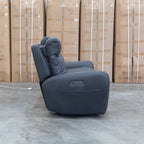 The Palm Cove Three Seater Triple Motor Electric Recliner Lounge - Coal available to purchase from Warehouse Furniture Clearance at our next sale event.