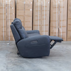 The Palm Cove Three Seater Triple Motor Electric Recliner Lounge - Coal available to purchase from Warehouse Furniture Clearance at our next sale event.