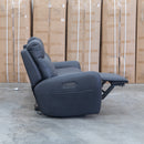 Palm Cove Three Seater Triple Motor Electric Recliner Lounge - Coal