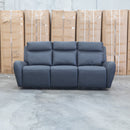 Palm Cove Three Seater Triple Motor Electric Recliner Lounge - Coal