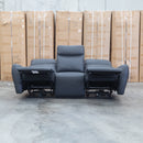 Palm Cove Three Seater Triple Motor Electric Recliner Lounge - Coal