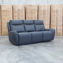 Palm Cove Three Seater Triple Motor Electric Recliner Lounge - Coal