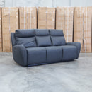 Palm Cove Three Seater Triple Motor Electric Recliner Lounge - Coal