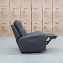 The Palm Cove Triple Motor Electric Recliner - Charcoal available to purchase from Warehouse Furniture Clearance at our next sale event.