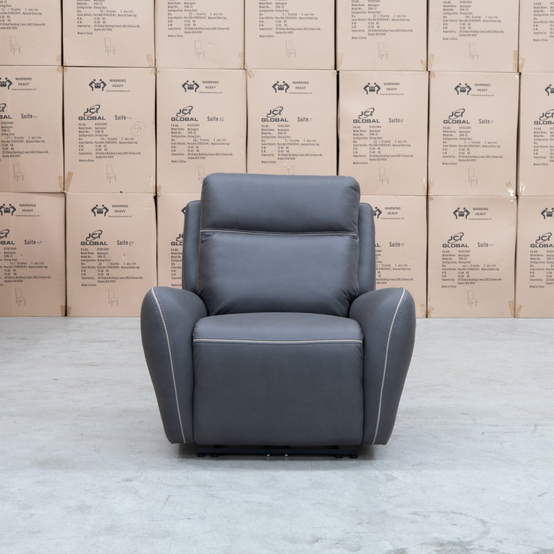 The Palm Cove Triple Motor Electric Recliner - Charcoal available to purchase from Warehouse Furniture Clearance at our next sale event.