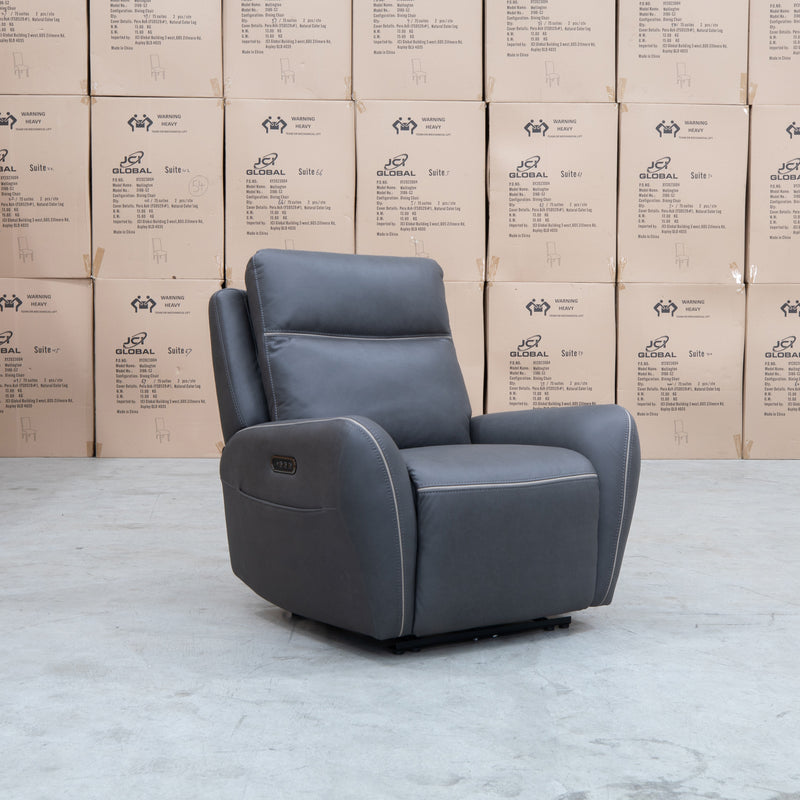 The Palm Cove Triple Motor Electric Recliner - Charcoal available to purchase from Warehouse Furniture Clearance at our next sale event.