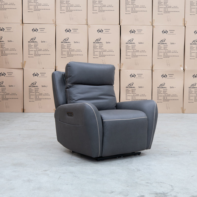 The Palm Cove Triple Motor Electric Recliner - Charcoal available to purchase from Warehouse Furniture Clearance at our next sale event.