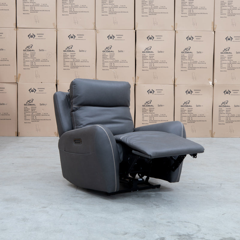 The Palm Cove Triple Motor Electric Recliner - Charcoal available to purchase from Warehouse Furniture Clearance at our next sale event.