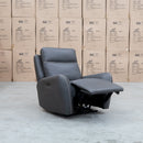 The Palm Cove Triple Motor Electric Recliner - Charcoal available to purchase from Warehouse Furniture Clearance at our next sale event.