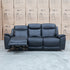 The Panama Three Seater Triple Motor Electric Recliner Lounge - Black Leather